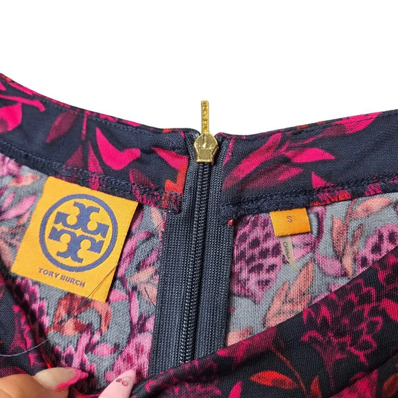 Tory Burch Floral Midi Pleated Dress - Picture 3 of 7